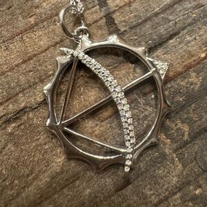 Monica Rich Kassan Silver Pendant Necklace